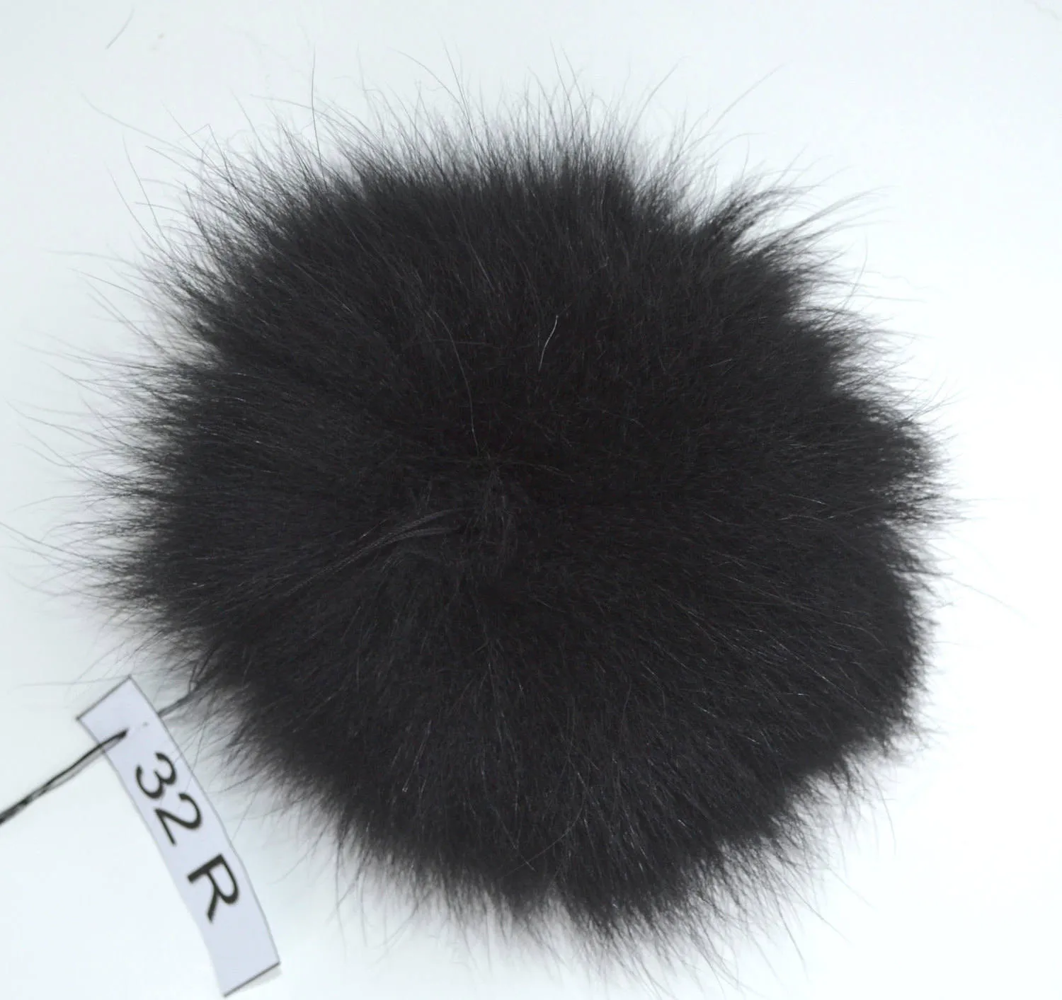 6,5" SUPER THICK POMPOM!  Fox Pom Pom, Fur Pom-Pom, Real Fur, Genuine Fur, Ideal for hat, Handmade, Child, Black Pom Pom, Knit hat, Cap, hat