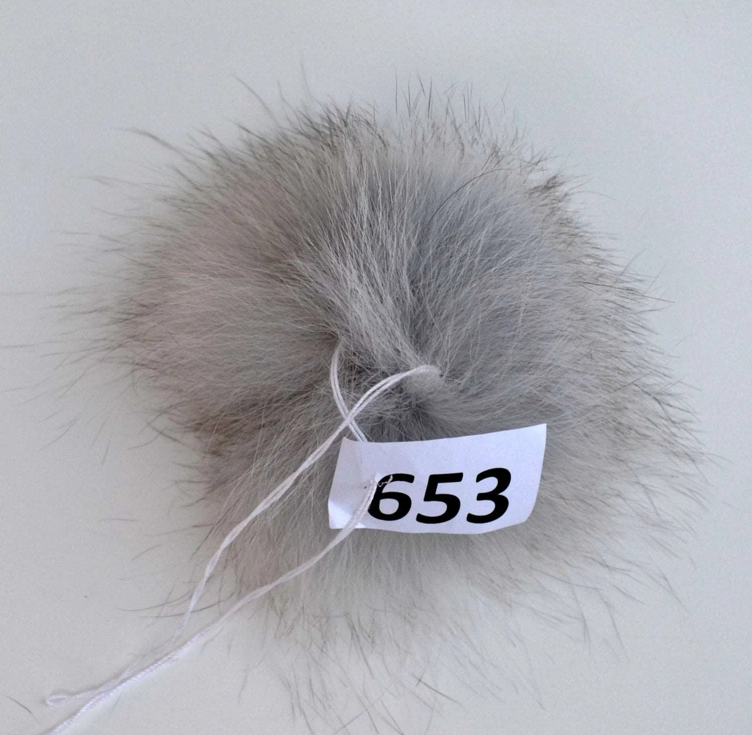 7" GREY POMPOM!  Fox Pom Pom, Fur Pom Pom, Pom Pom for Hat, Women Pom Pom Hat, Knitted Hat, Pom Pom Beanie, Child Hat, Ball, Bobble, Tuque