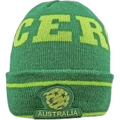 AUSTRALIAN SOCCEROOS FLURO CUFF BEANIE