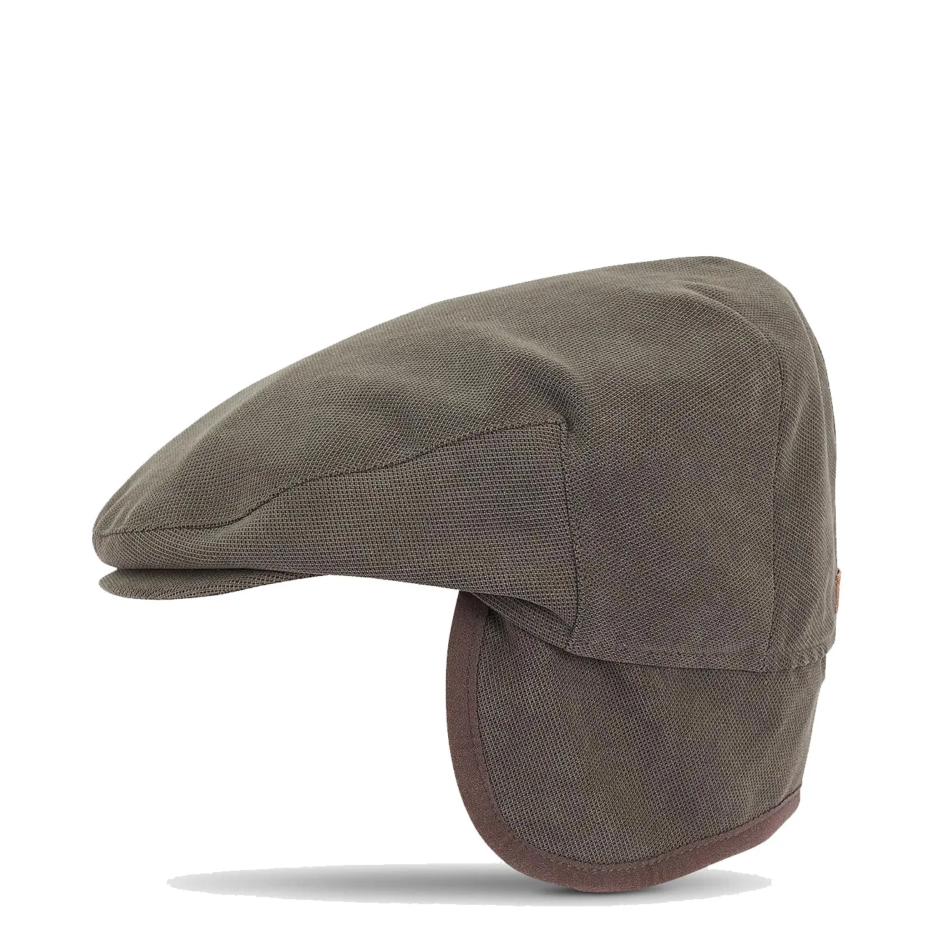 Barbour Beaufort Flat Cap Dark Olive