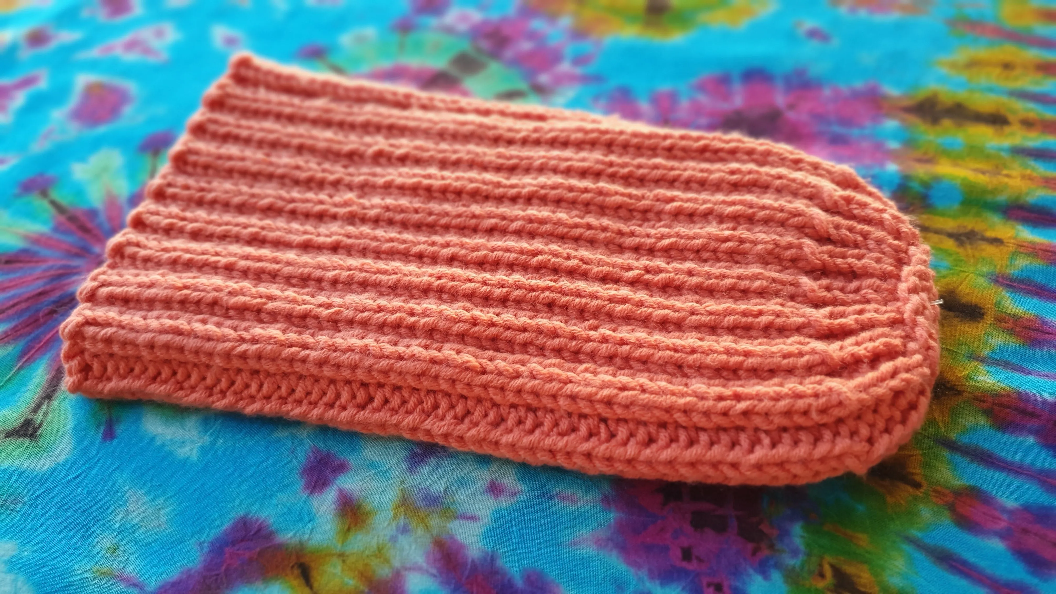 Beanie - Rib Orange