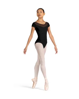 Bloch Aster Scoop Neck Mesh Back Cap Sleeve Leotard - L3352 Womens