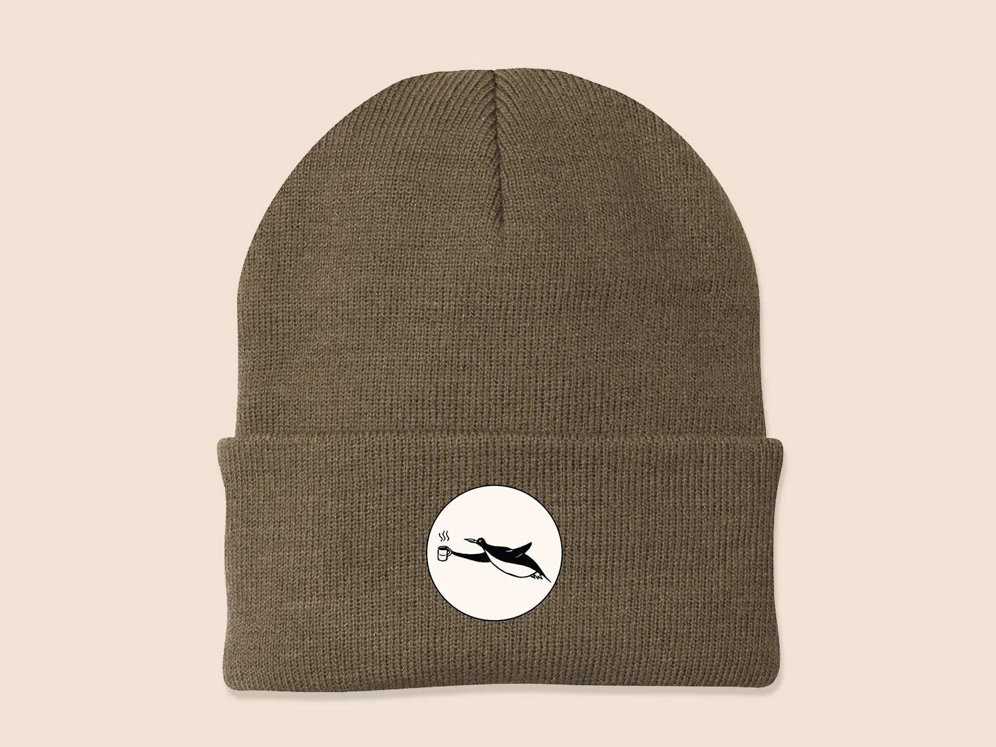 Brown Penguin Winter Beanie