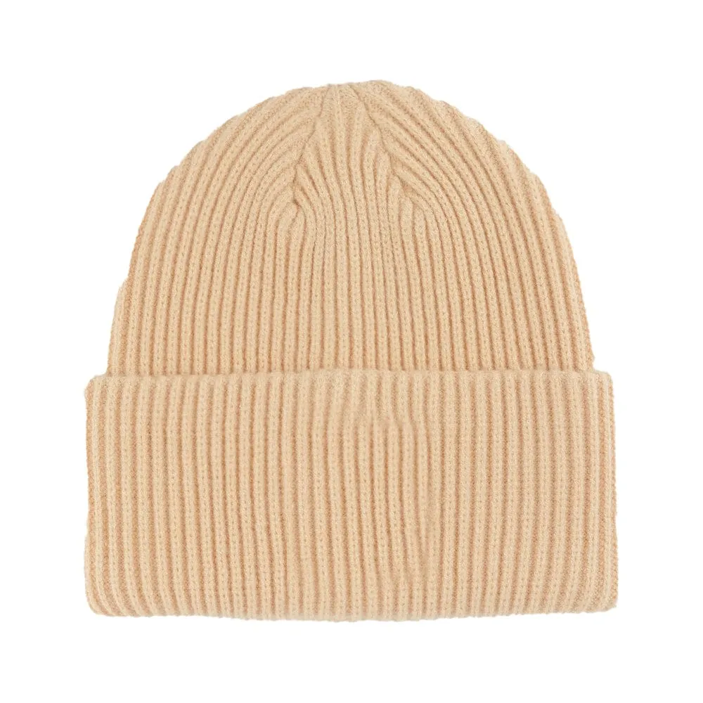 C.C Unisex Winter Thick Knit Plain Cuff Skull Cap Beanie Hat