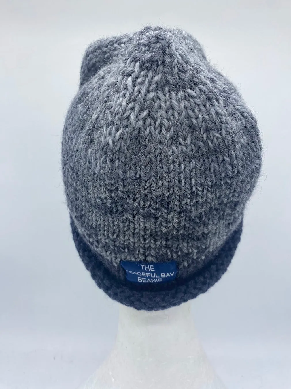 CHUNKY CLASSIC BEANIE -black dark grey -  medium