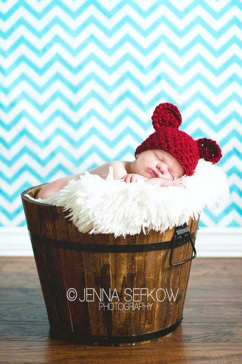 Cranberry Red Teddy Bear Hat