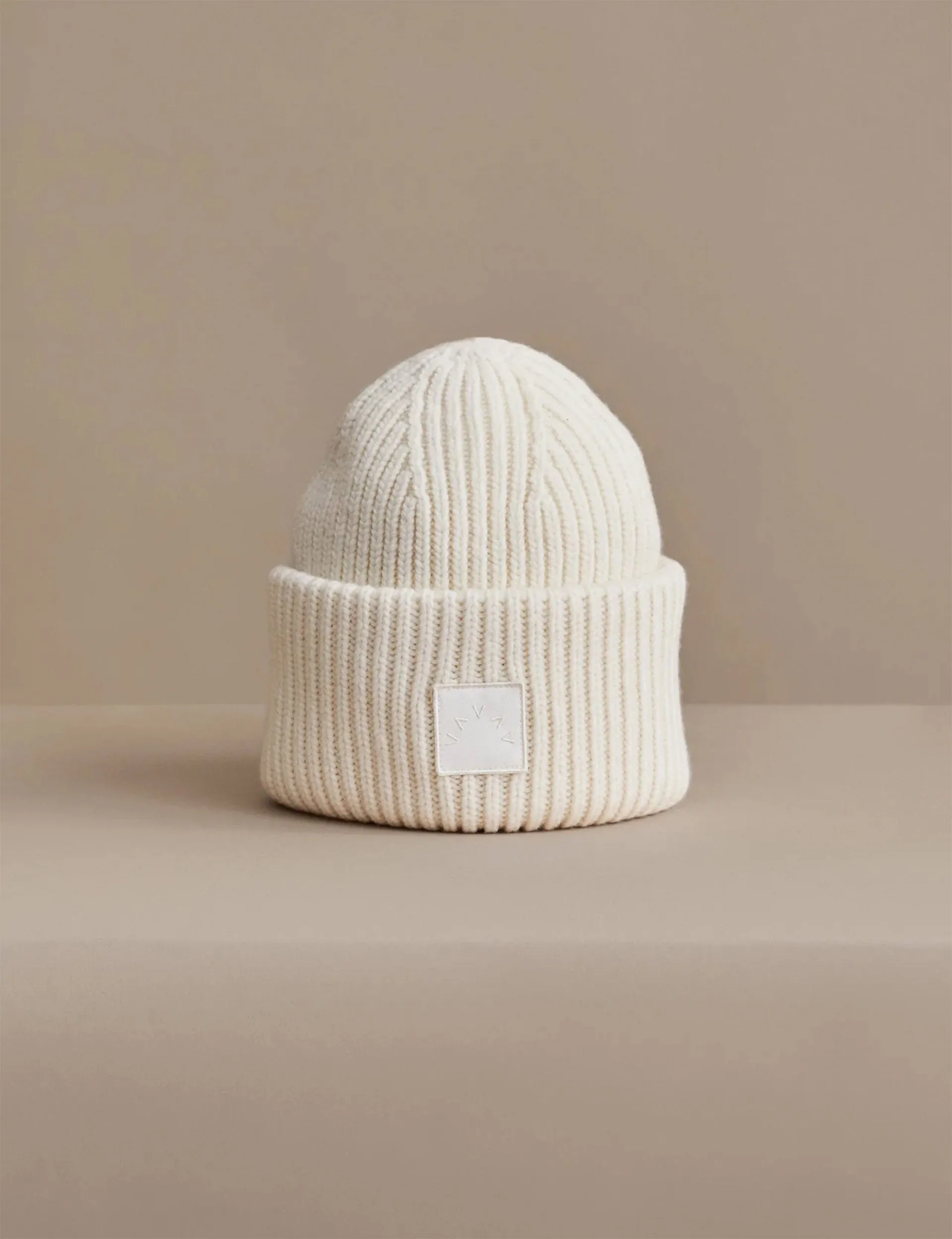 Cresta Rib Beanie - Egret