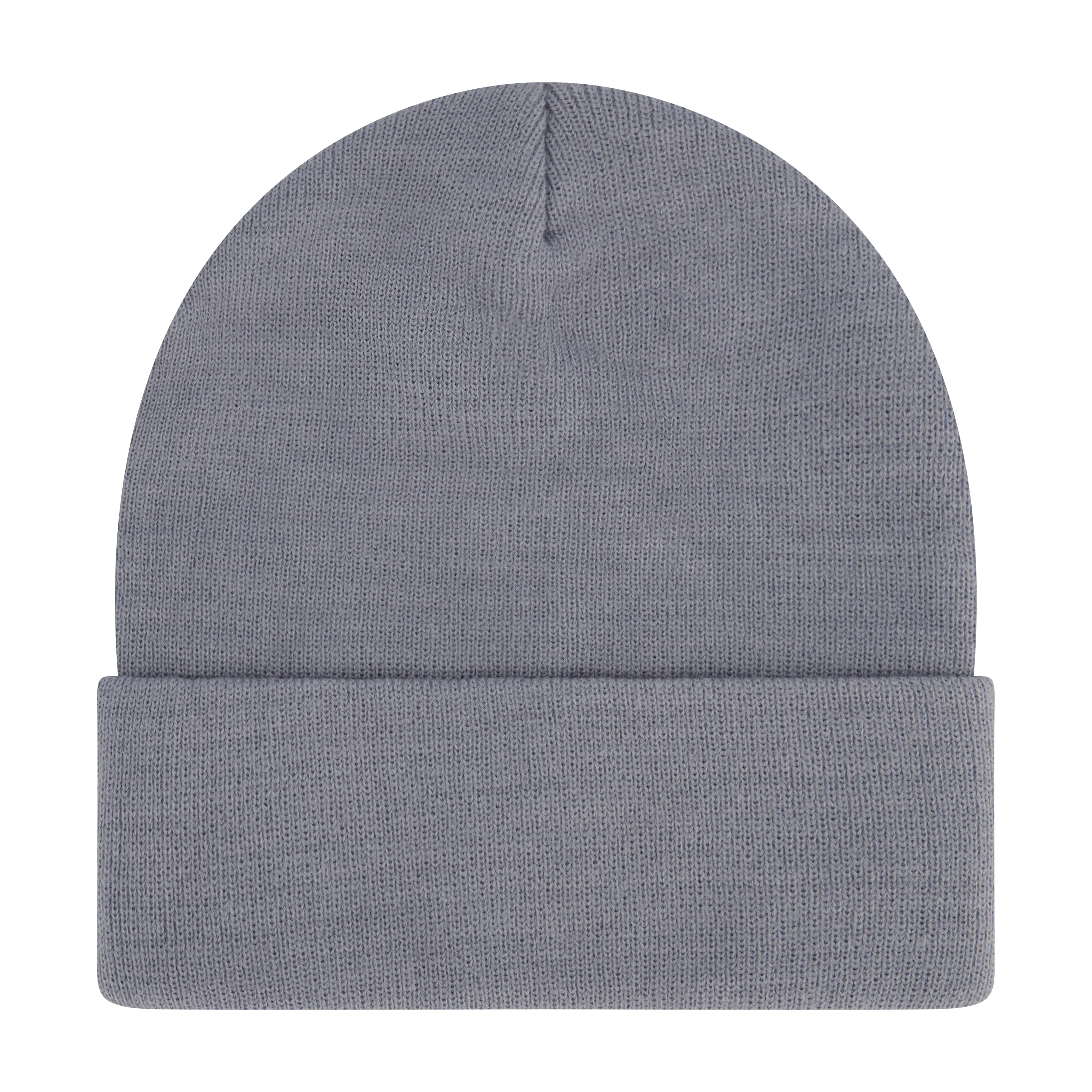 Elowel Beanie Hats for Men and Women - 100% Acrylic Thick Thermal Knit Skull Beanie Winter Hat - Unisex Cuffed Plain Blue Grey Beanie Hat