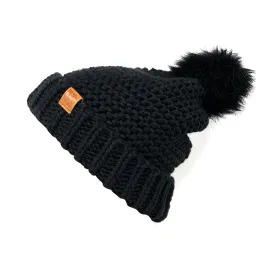 Empire Cove Winter Warm Solid Knit Cuff Beanie with Pom Pom Womens