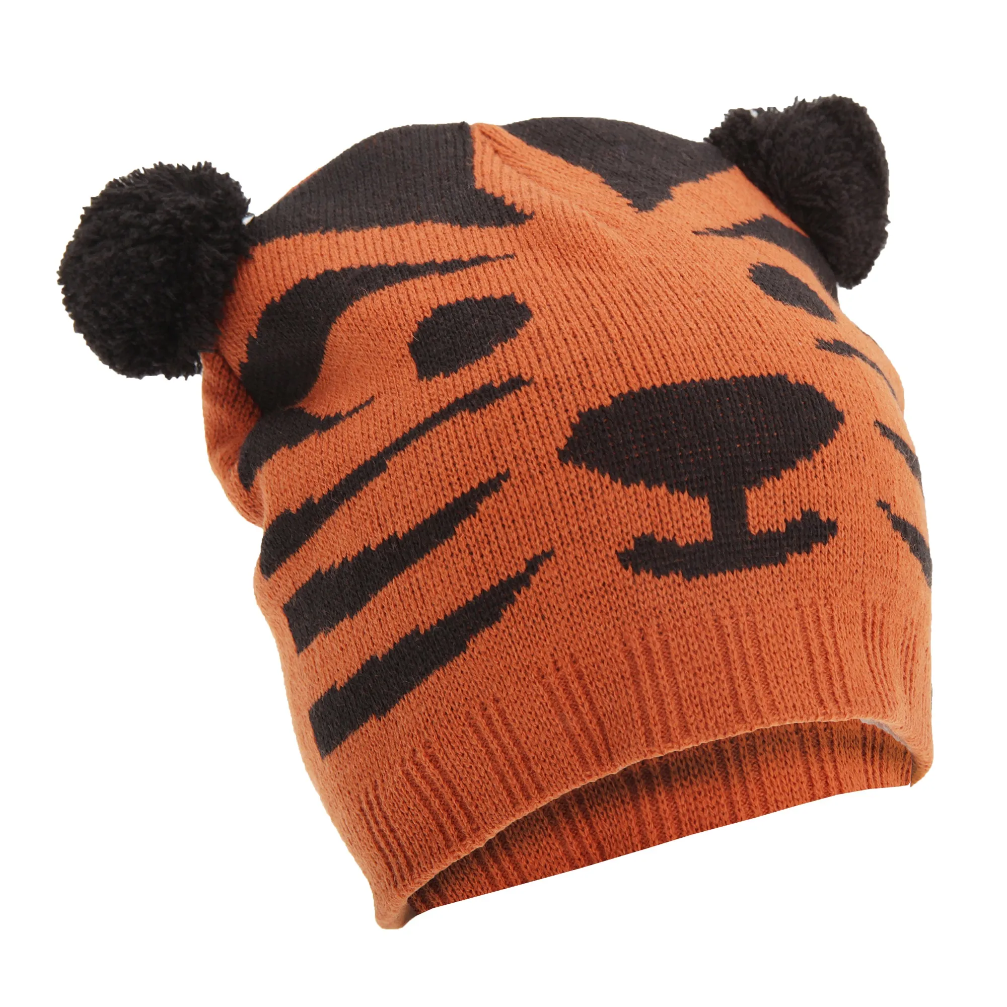 FLOSO Childrens/Kids Unisex Animal Design Winter Beanie Hat (Tiger, Panda, Bear, Dog)