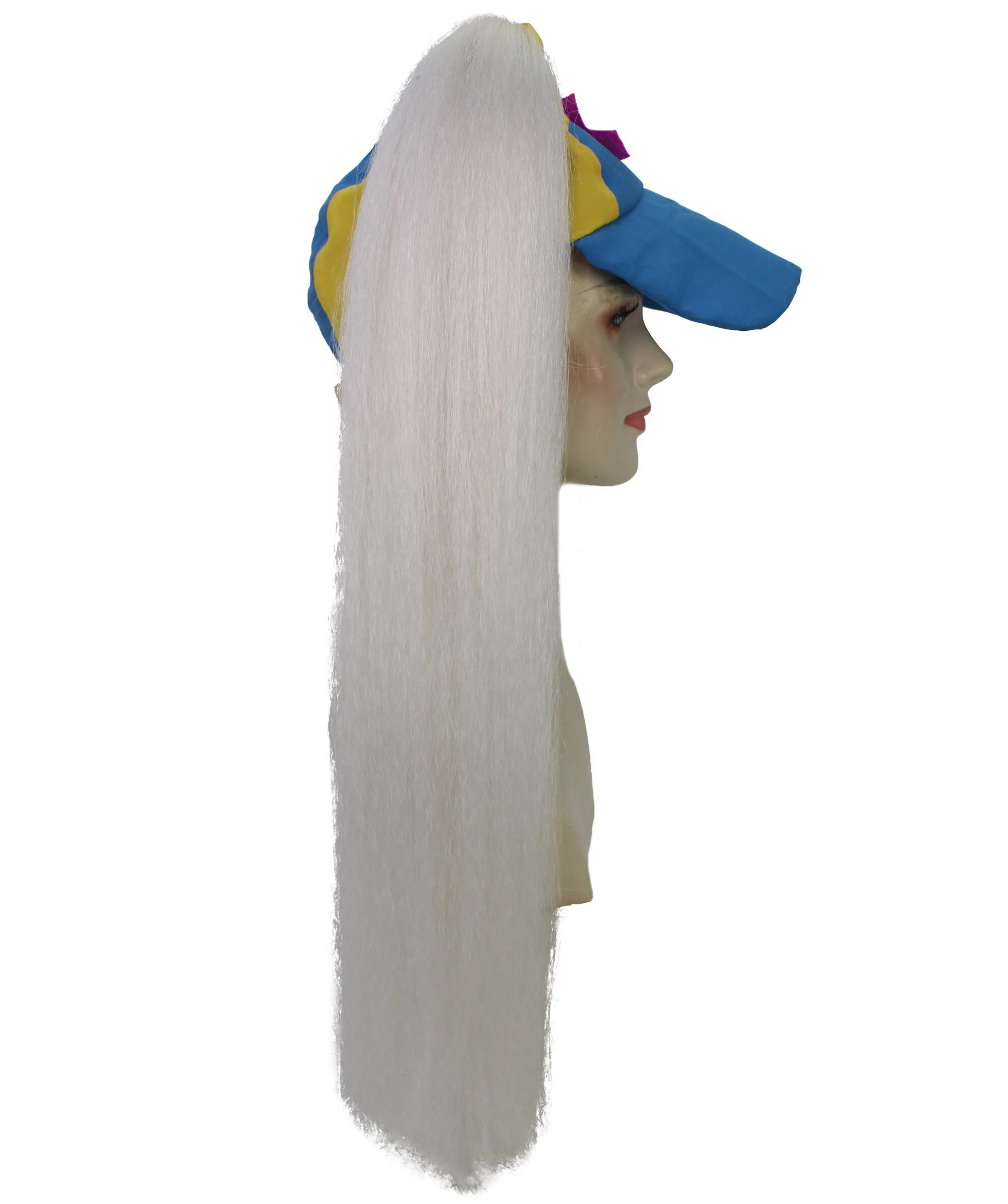 HPO Adult Women's Double Pony Cap Style Accessory, Flame-retardant Synthetic Fiber