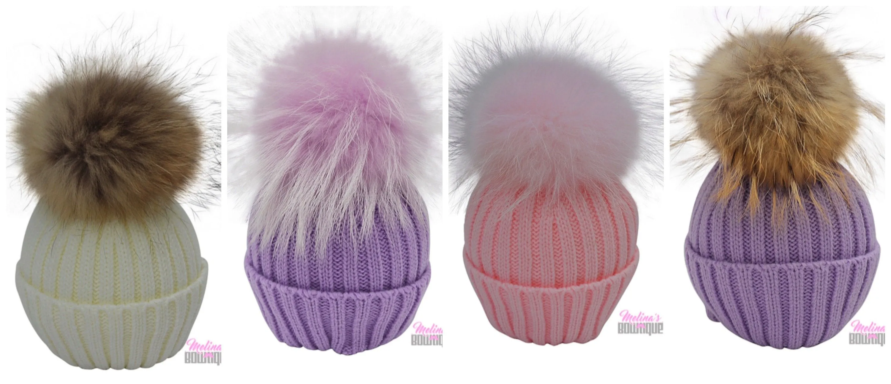 Infants to Kids Single Pom Knit Hats-  Several Color Choices