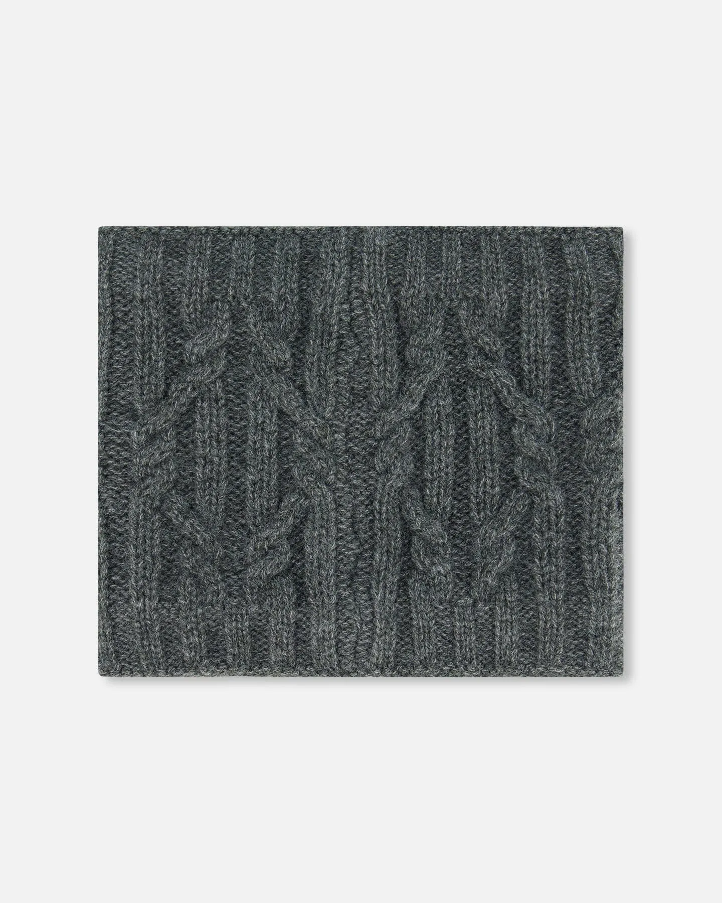 Knit Neckwarmer Dark Gray by Deux par Deux