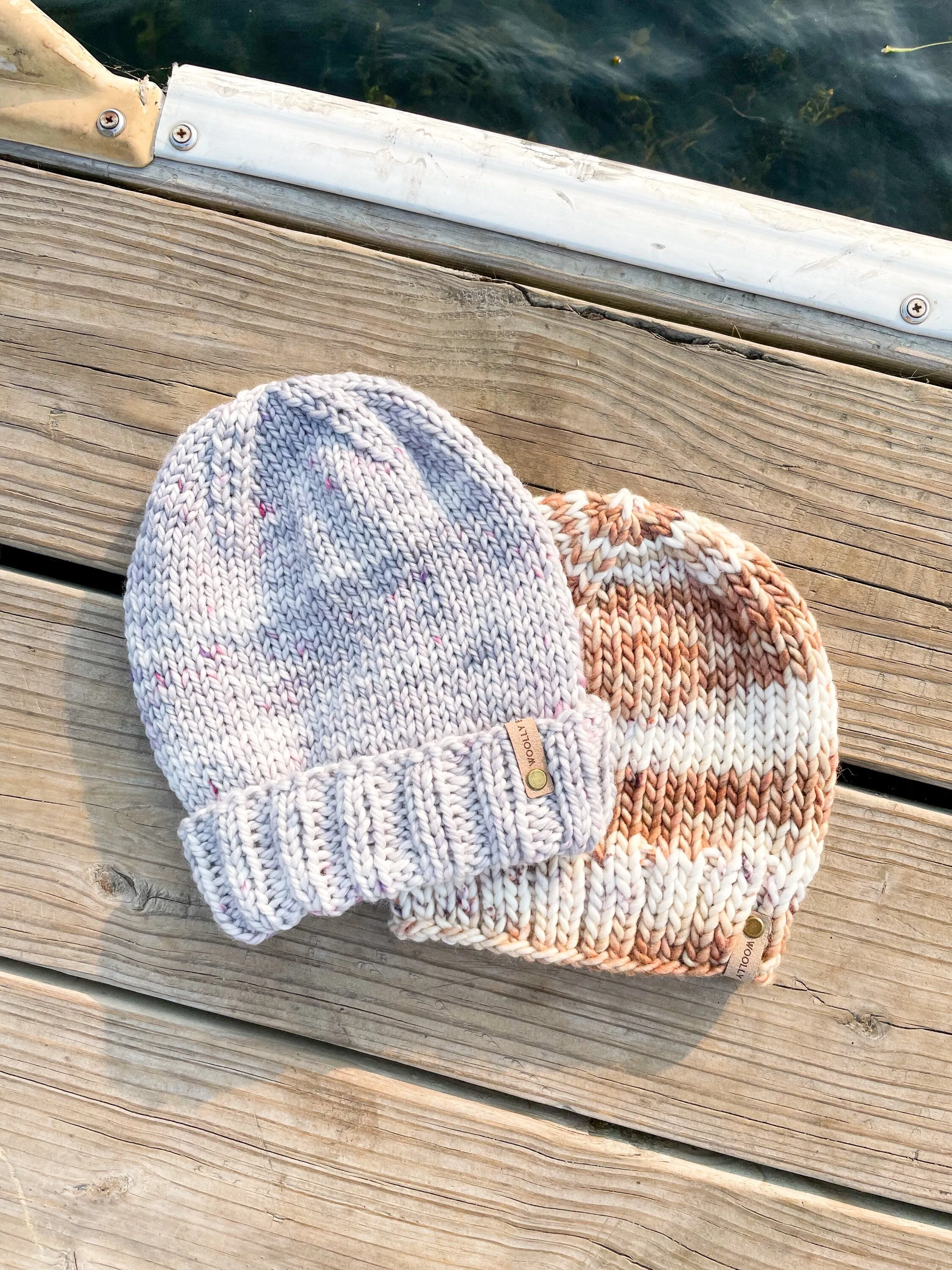 KNITTING PATTERN: Birchwood Beanie, Easy Hat Knitting Pattern for Bulky Weight Yarn