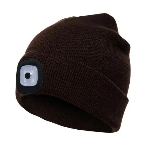 LED Lighted Unisex Winter Cap for Outdoor Activities