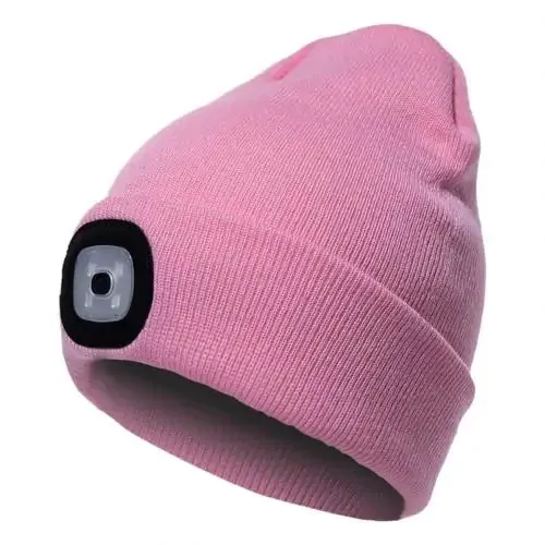 LED Lighted Unisex Winter Cap for Outdoor Activities