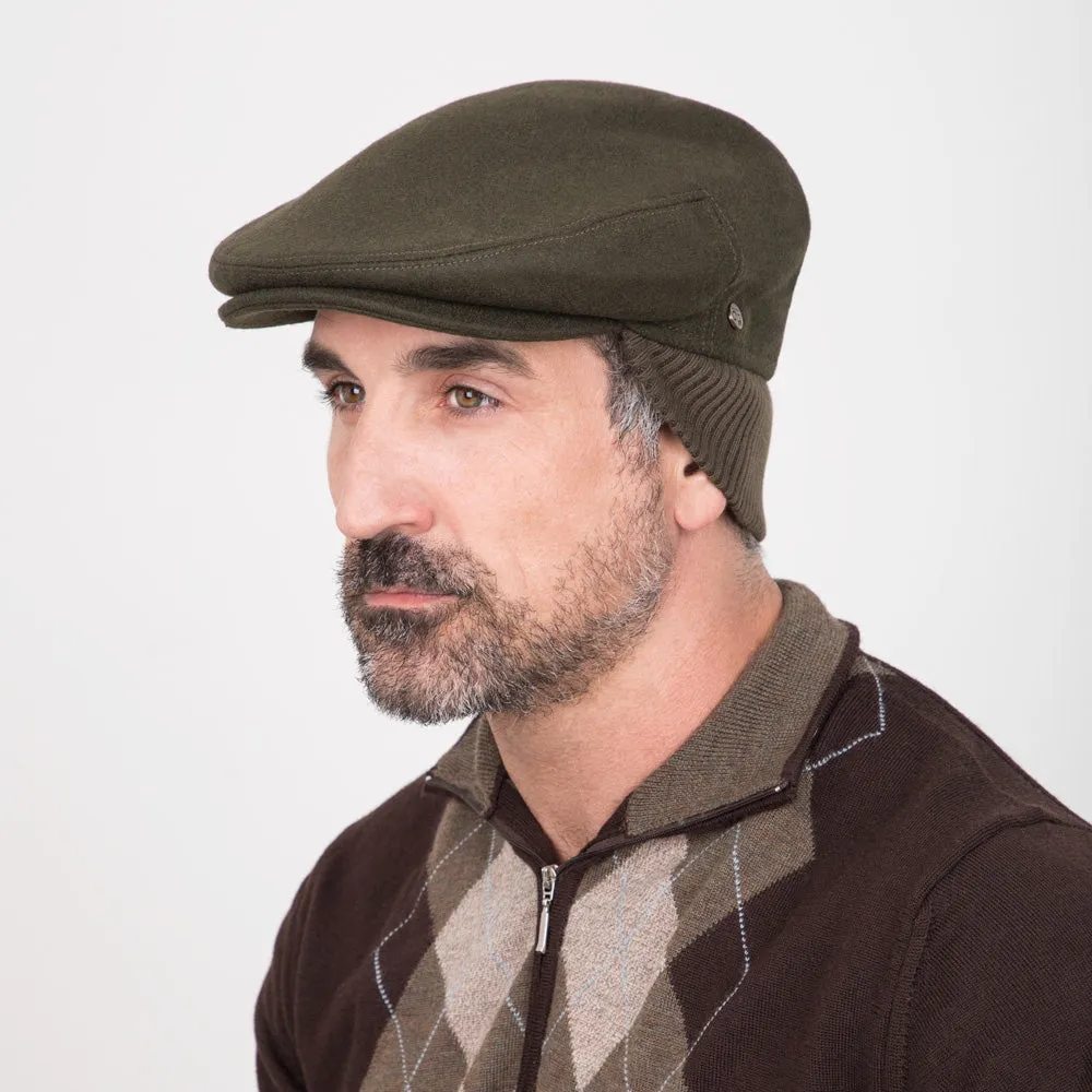 Madison - Walrus Hats Olive Milton Wool Blend Ivy Cap - Driving Cap