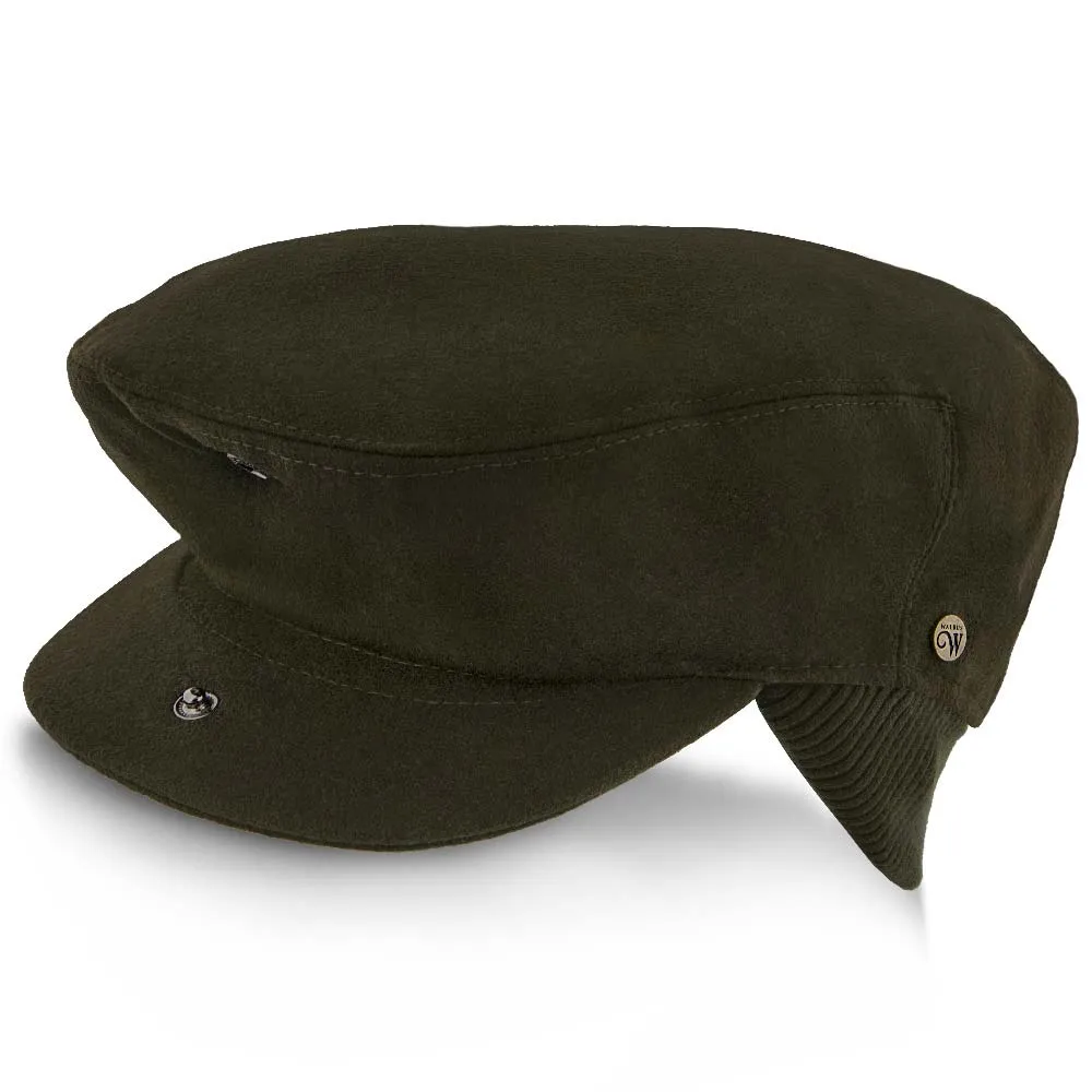 Madison - Walrus Hats Olive Milton Wool Blend Ivy Cap - Driving Cap