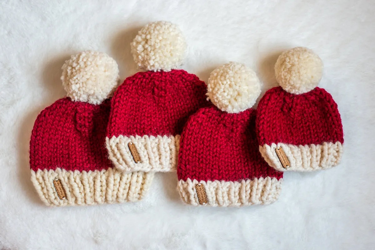 Matching Santa Beanie and Cowl Set