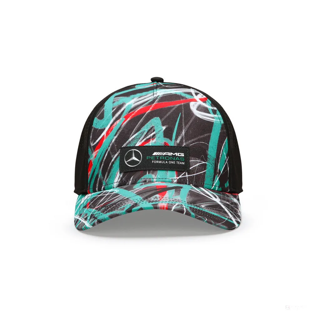 Mercedes Baseball Cap, Graffiti, Multicolor, 2022