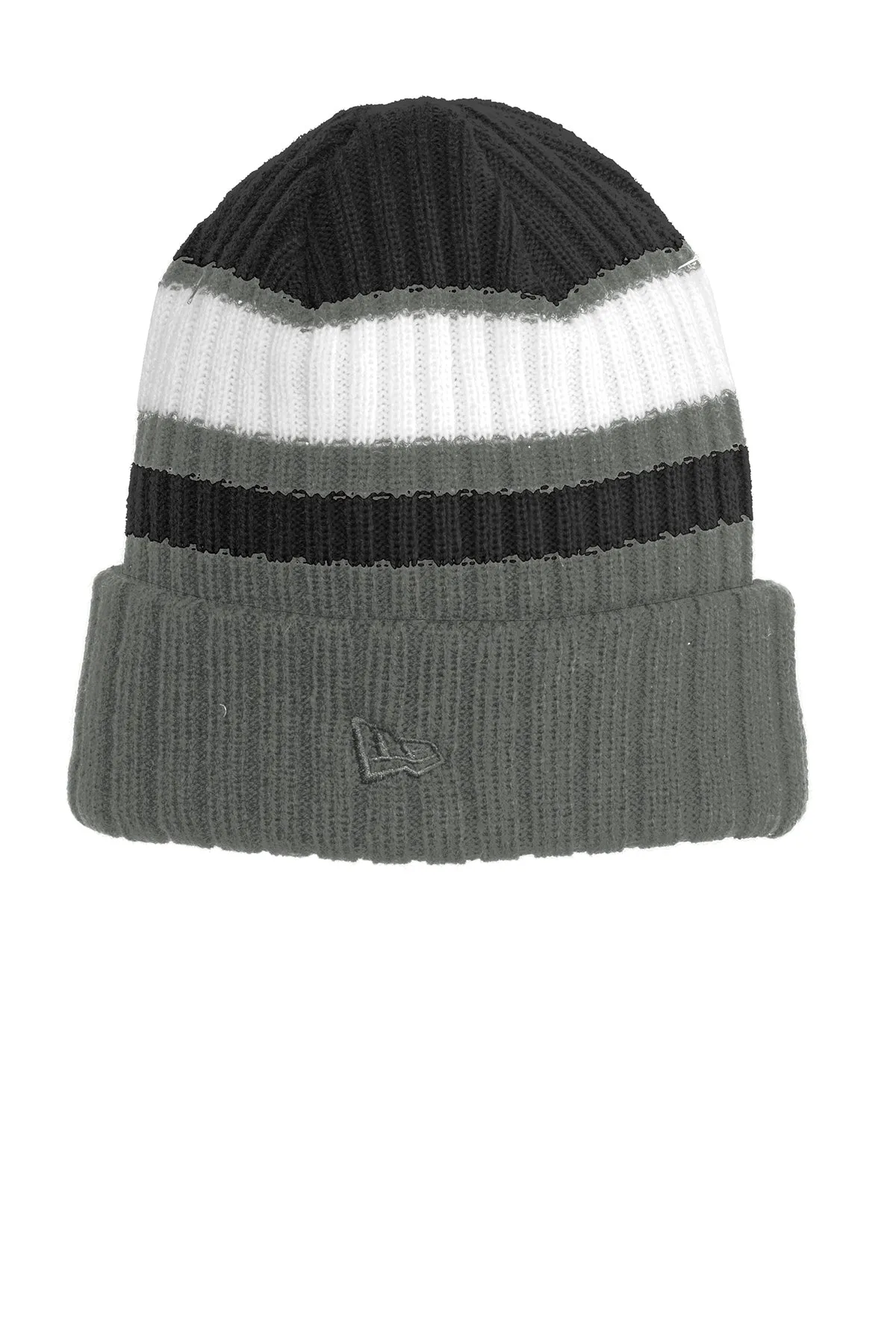 New Era Ribbed Tailgate Branded Beanies, Black/ Graphite