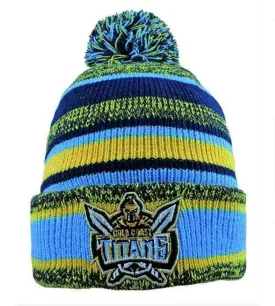 NRL Dynamo Beanie - Gold Coast Titans - Warm - Winter Hat - Adult