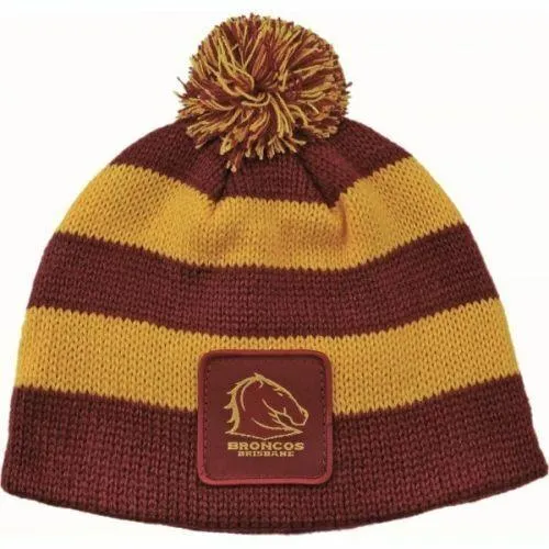 NRL Infant Beanie - Brisbane Broncos - Warm - Winter Hat - Kids