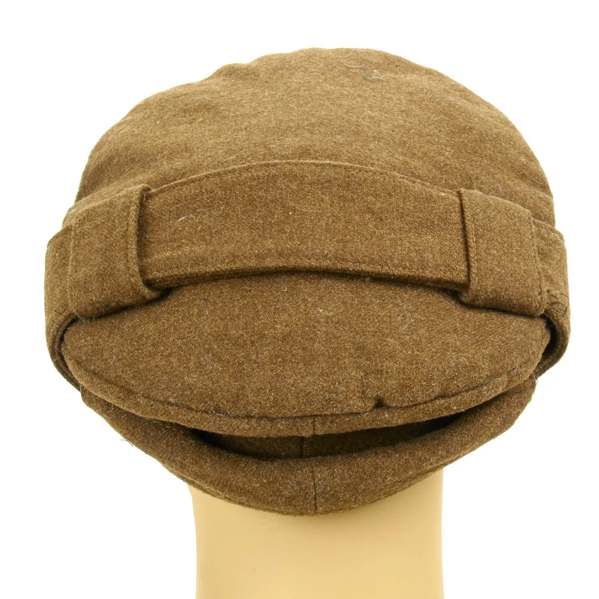 Original British WWI Gor Blimey 1915 Winter Forage Trench Cap - Royal Warwickshire