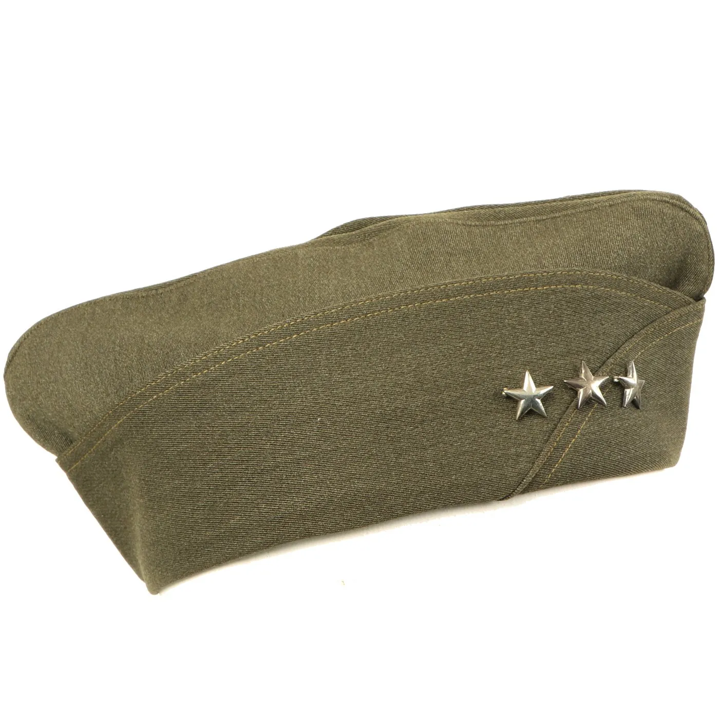 Original U.S. WWII USMC Three Star Lieutenant General Winter Service Garrison Cap