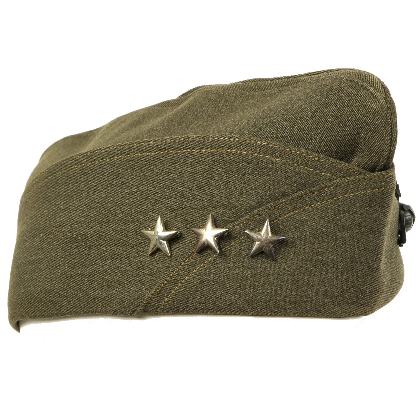 Original U.S. WWII USMC Three Star Lieutenant General Winter Service Garrison Cap