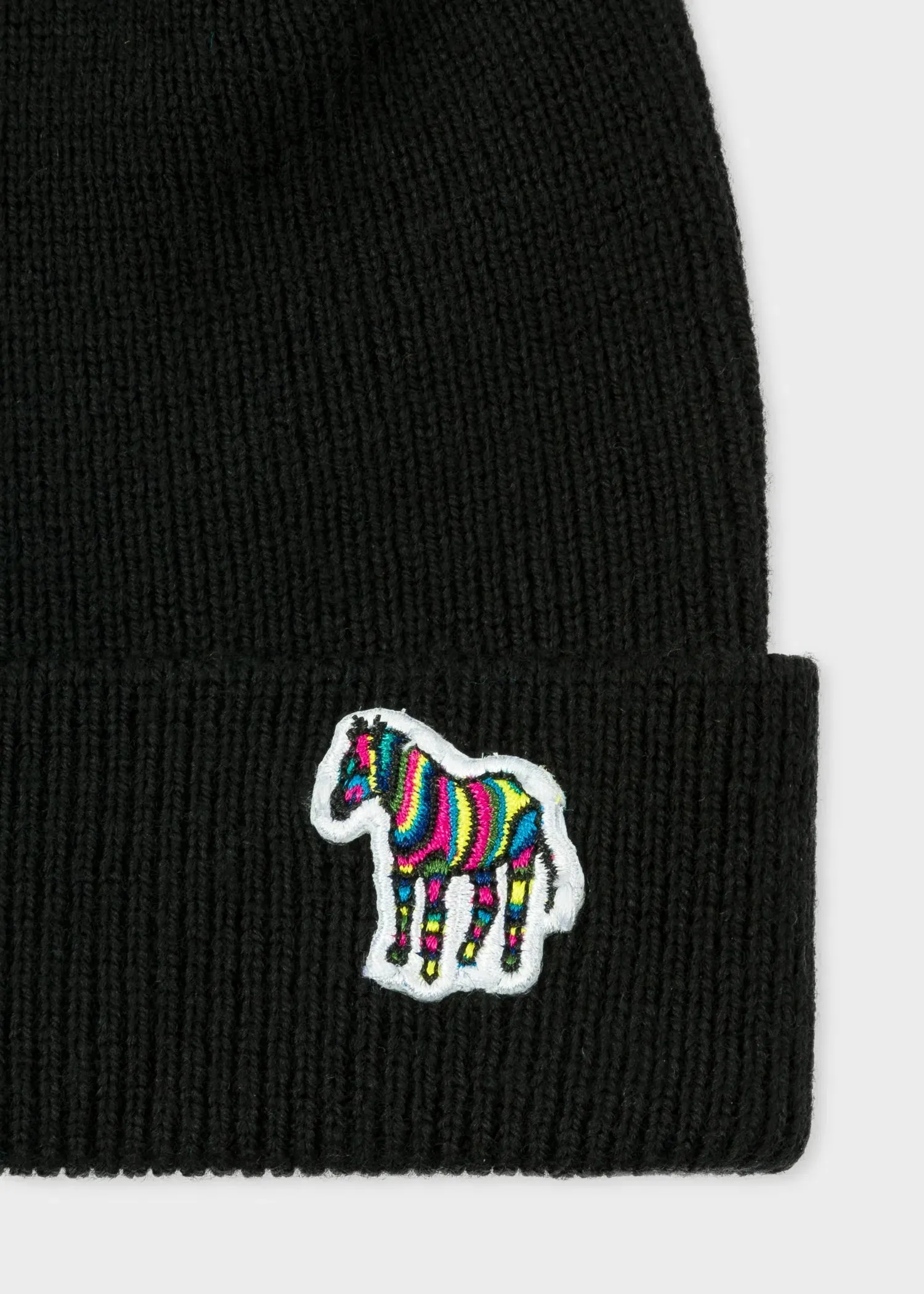 PAUL SMITH HAT Beanie Zebra - Black