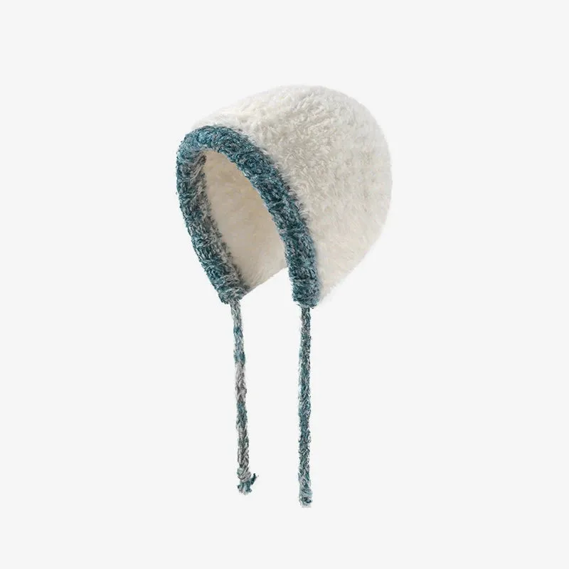 Plush Knitted Hat for Women