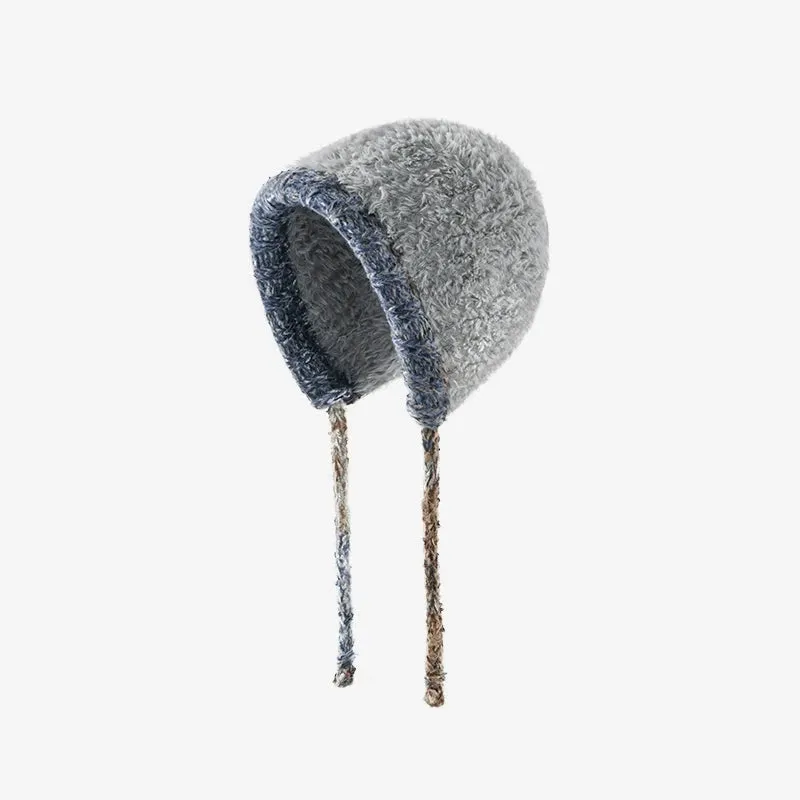 Plush Knitted Hat for Women