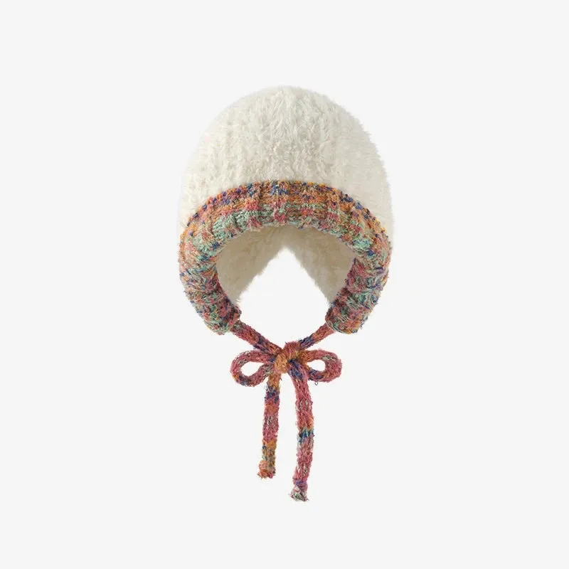 Plush Knitted Hat for Women