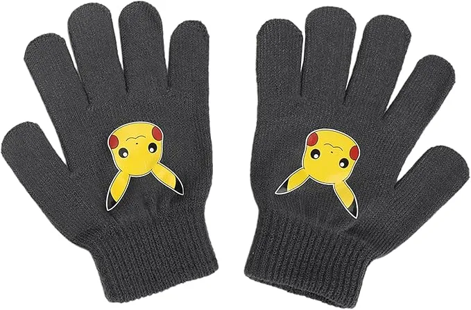 Pokémon Gen 1 Characters Kids Pom Beanie & Gloves Set