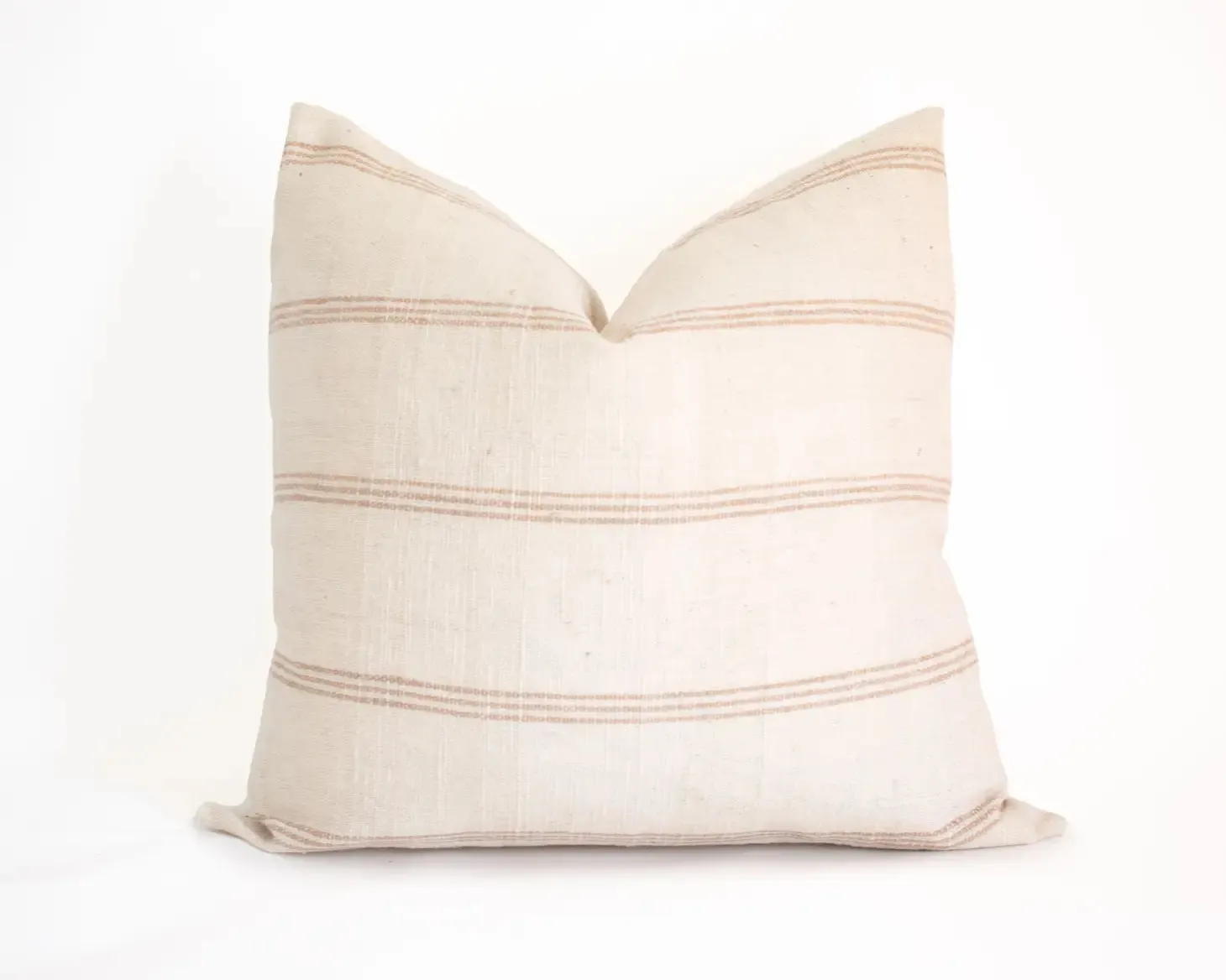 Priya - 24" Ivory Indian Wool Pillow