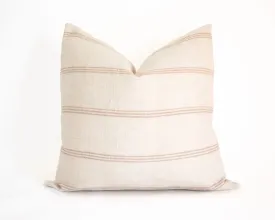 Priya - 24" Ivory Indian Wool Pillow