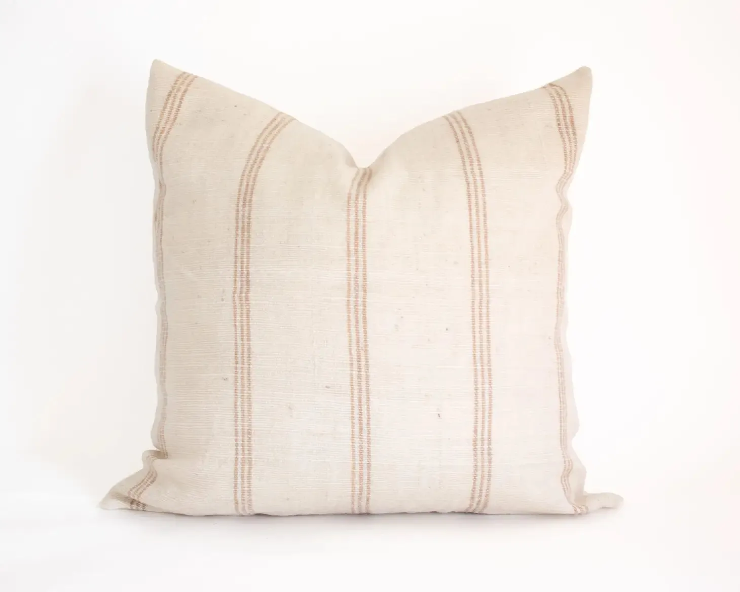 Priya - 24" Ivory Indian Wool Pillow