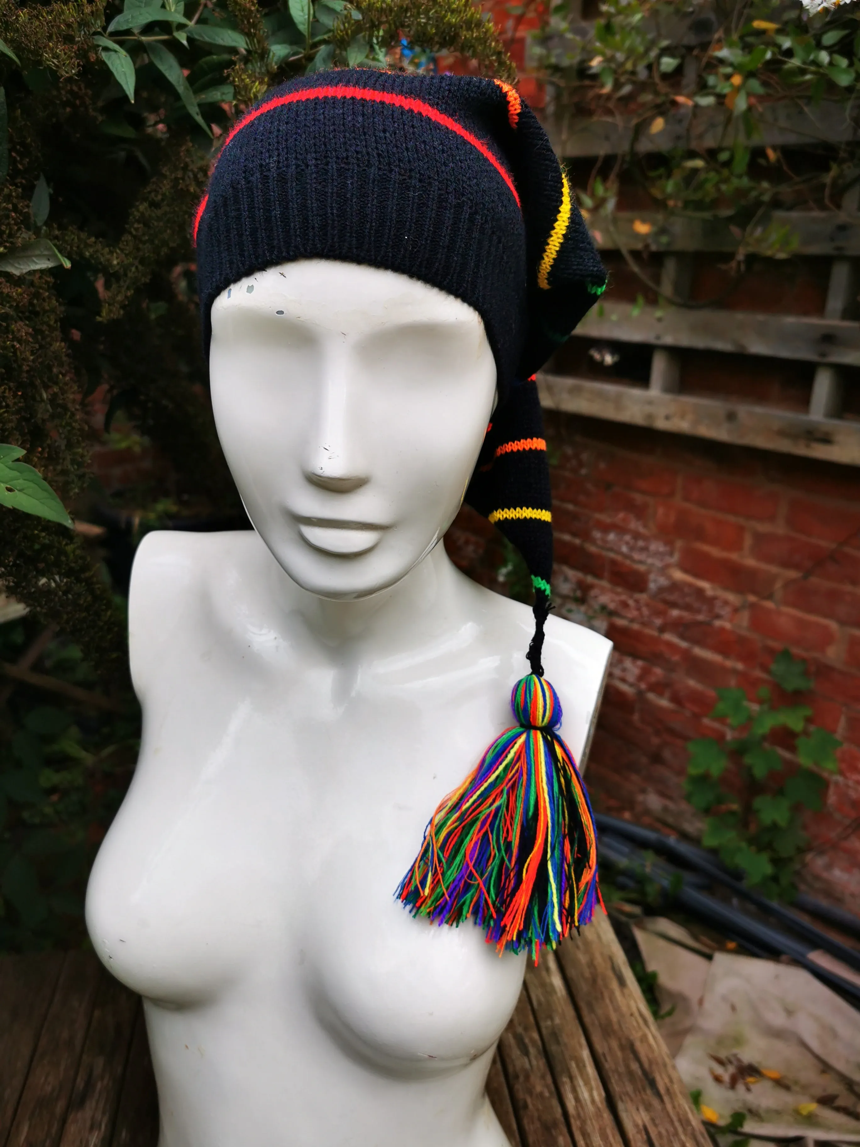 Rainbow hunters hat, pixie, pirate, alternative, festival LGBT Queer pride hat