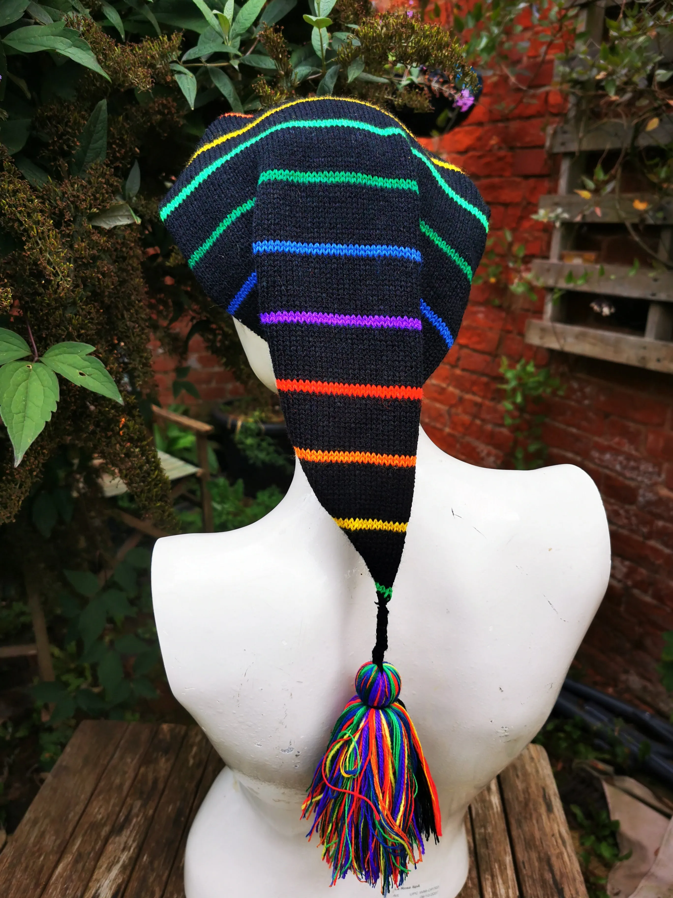 Rainbow hunters hat, pixie, pirate, alternative, festival LGBT Queer pride hat