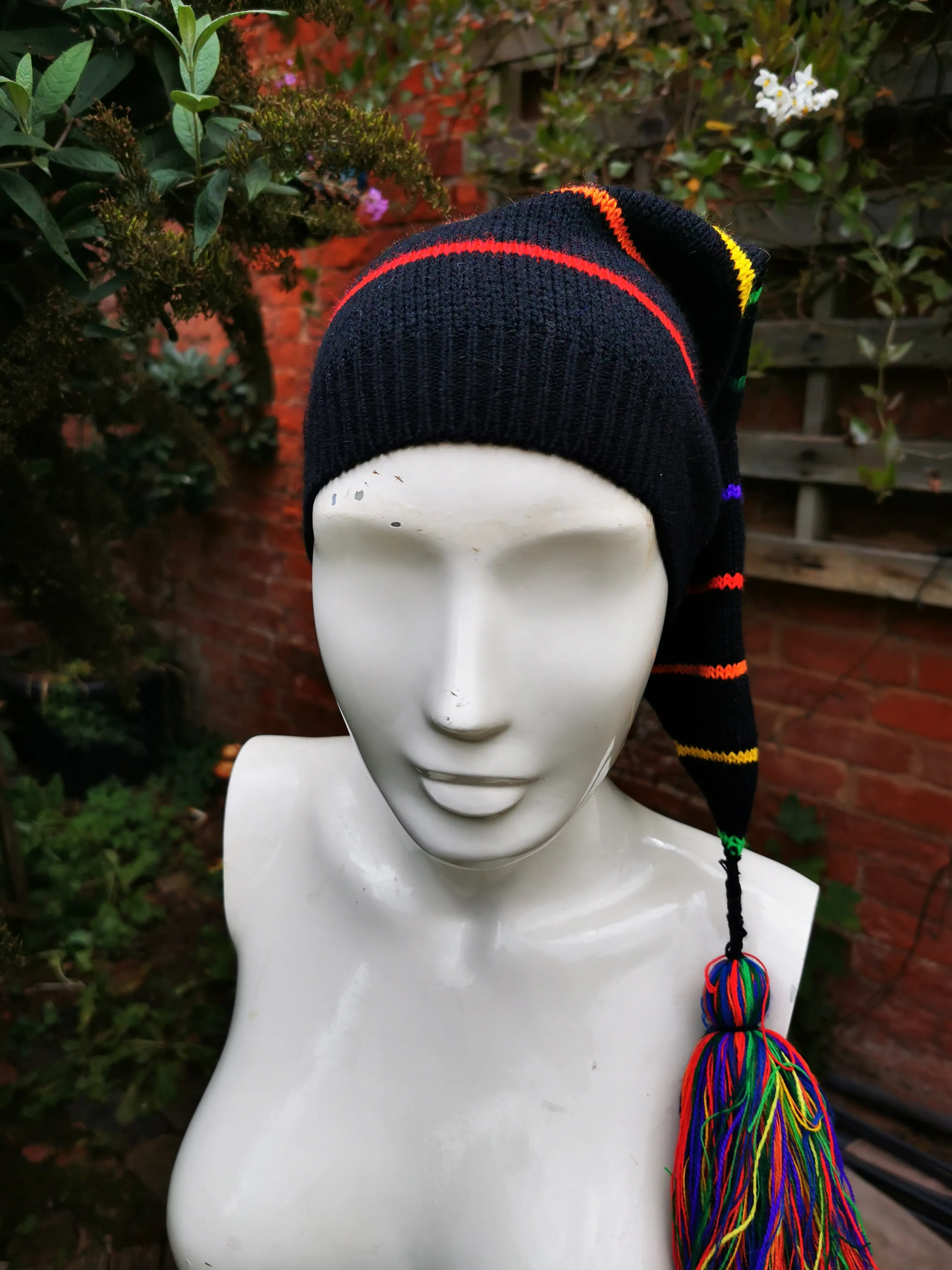 Rainbow hunters hat, pixie, pirate, alternative, festival LGBT Queer pride hat