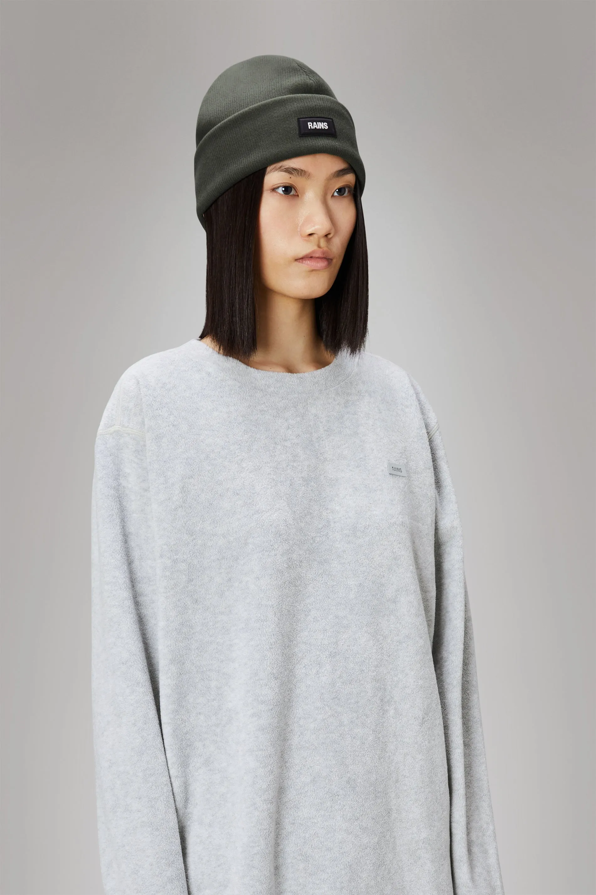 Ribbed Fleece Beanie