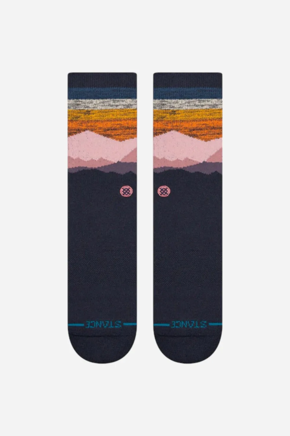 Stance Saddleback Crew Socks in Navy - Large