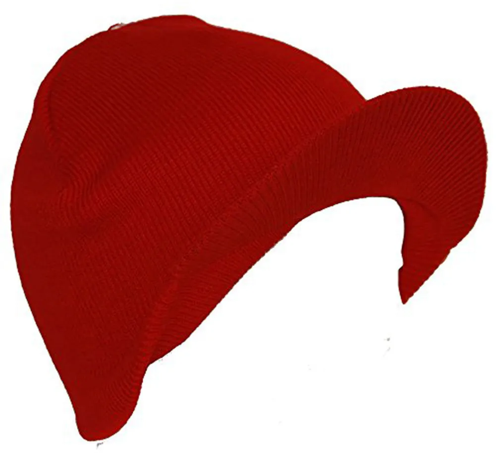 TopHeadwear's Cuffless Winter Beanie w/ Visor Brim