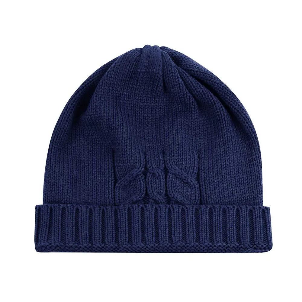 Unisex Knit Ribbed Beanie