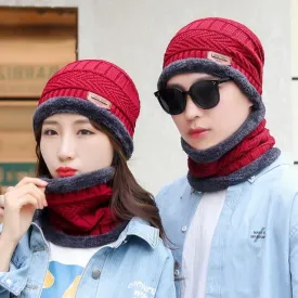 Unisex Warm Winter Hat and Neck Gaiter Set