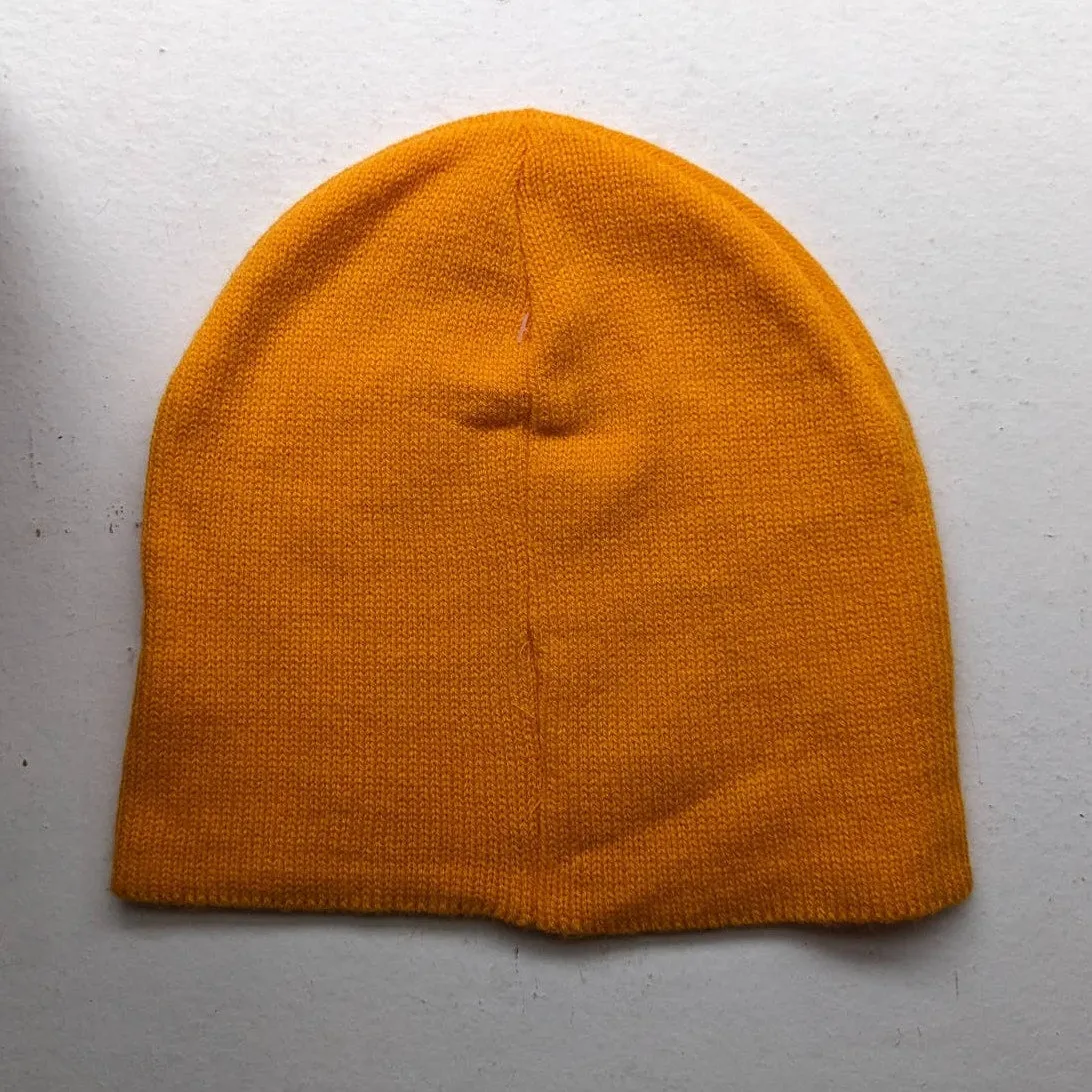 Urban Outfitters Retro Groovy Orange Chunky Knit Beanie 70s inspired Grunge Hat