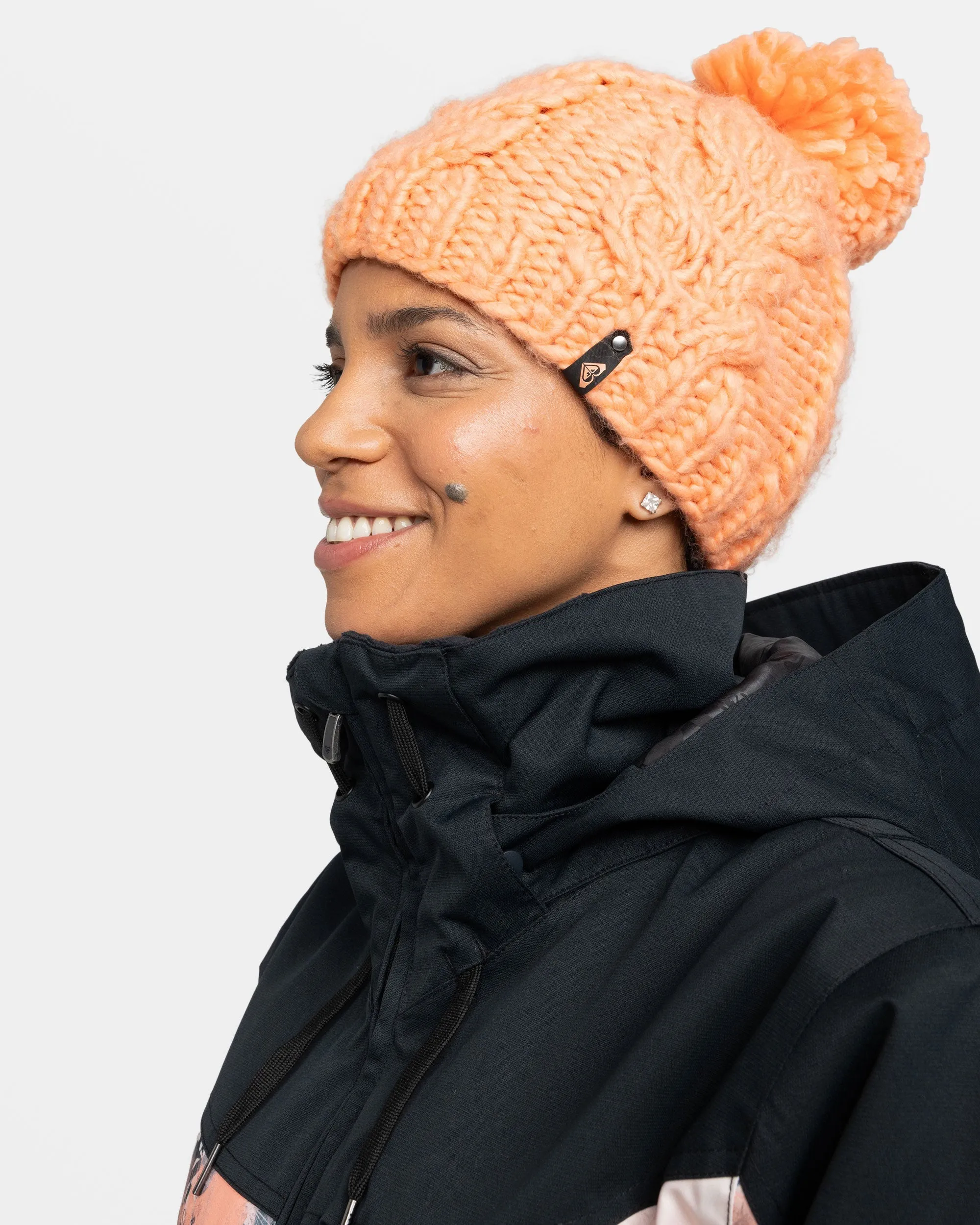 Winter Chunky Beanie - Peach Pink