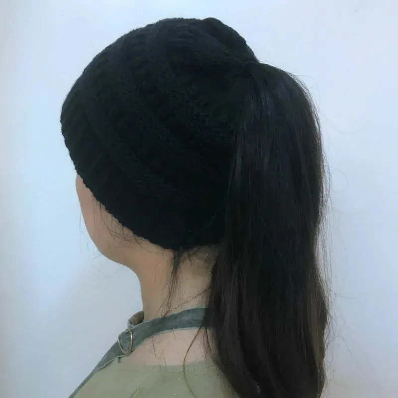 Women Beanietail Messy High Bun Ponytail